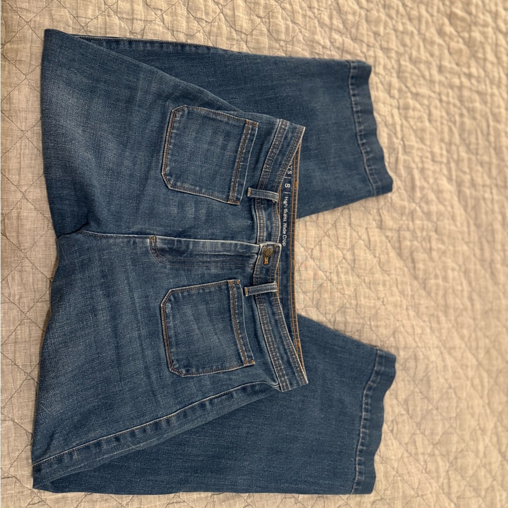 Talbots Navy Flare Jeans - Picture 2 of 8
